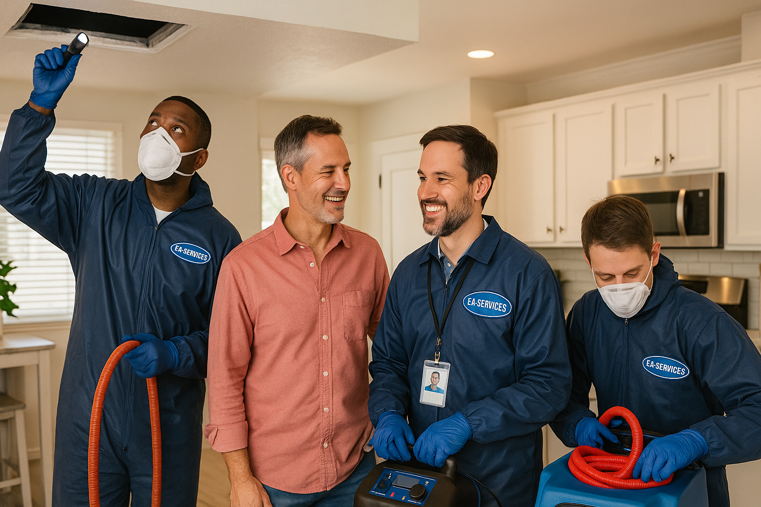 Professional cleaning team working in Chandler